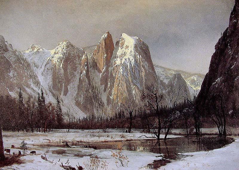 Albert Bierstadt Cathedral Rock, Yosemite Valley, California